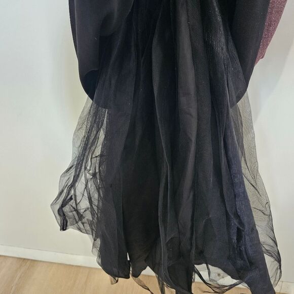 Crystal Doll - Dress Glitter Formal Prom Layered Maxi - Size 5 -Pink Multichrome - Picture 7 of 10